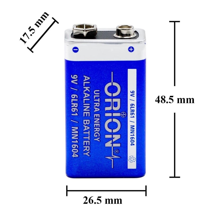 Orion 9V Alkalin Pil 