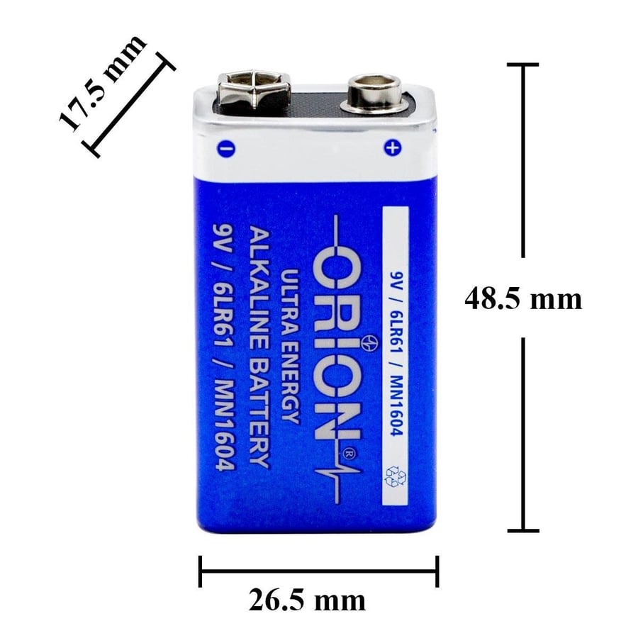 Orion 9V Alkalin Pil 