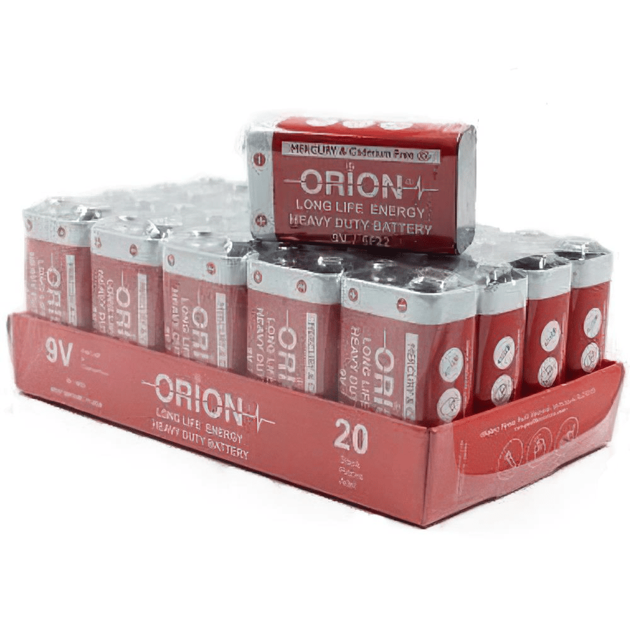 Orion 9V Çinko-Karbon Pil