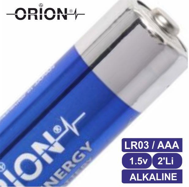 Orion AAA 1.5V Alkalin 2'li Paket Pil 
