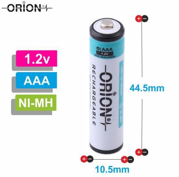Orion AAA 1.2V 1000mAh 1C Ni-MH Pil - Dökme