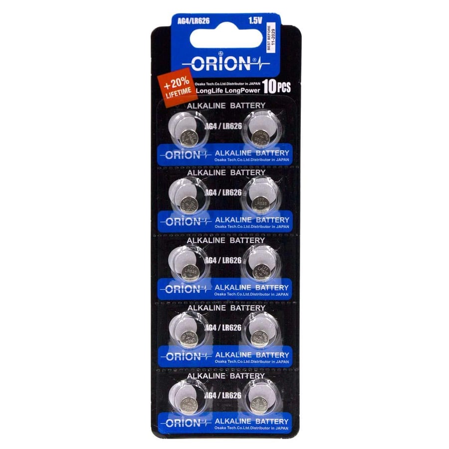 Orion AG4 LR626 377A 1.5V Alkalin 10'lu Paket Pil 