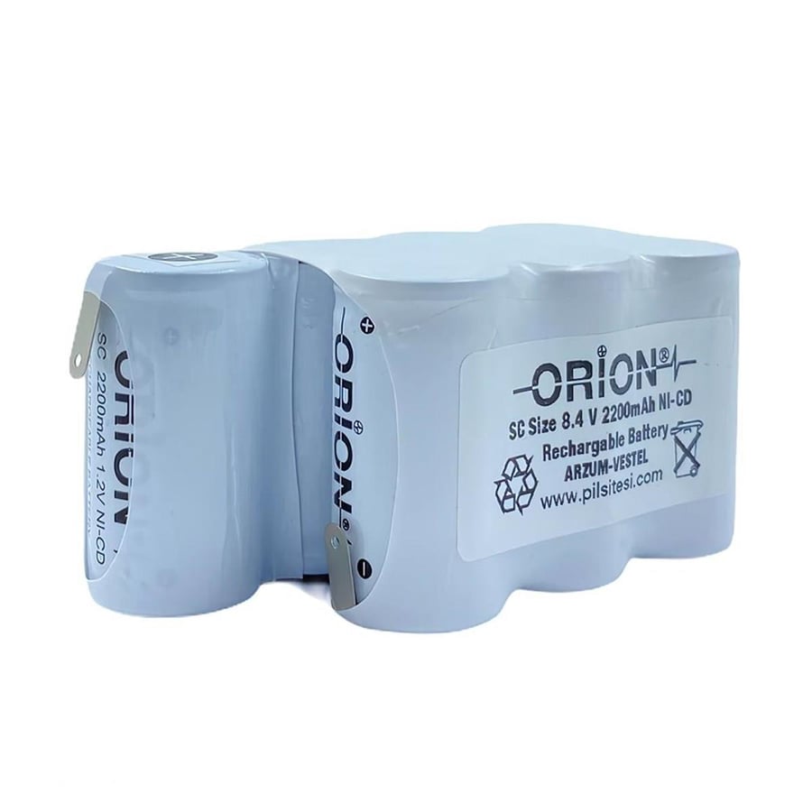 Orion Arzum AR449 Uyumlu 8.4V 2.2Ah BMS Devresiz Ni-CD Süpürge Bataryası 