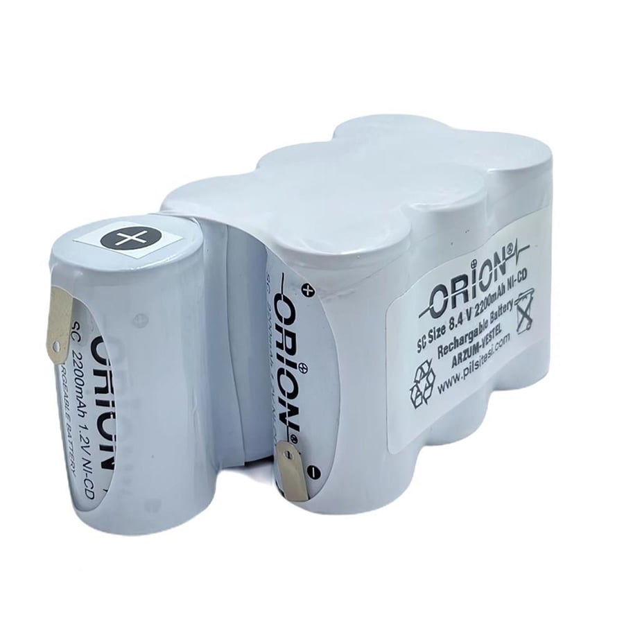 Orion Arzum AR449 Uyumlu 8.4V 2.2Ah BMS Devresiz Ni-CD Süpürge Bataryası 