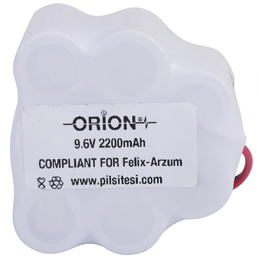 Orion Arzum Eterno Uyumlu 9.6V 2.2Ah BMS Devresiz Ni-CD Süpürge Bataryası 