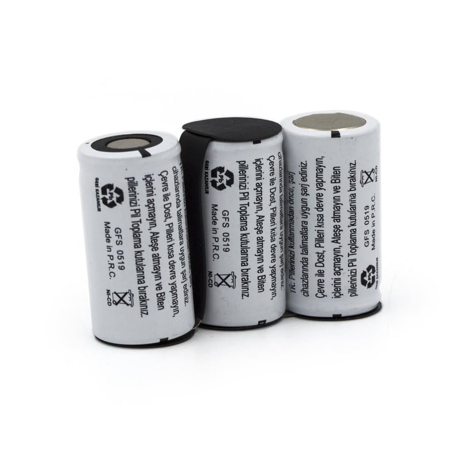 Orion Bosch BKS3002/01 Uyumlu 3.6V 2.2Ah BMS Devresiz Ni-CD Süpürge Bataryası 