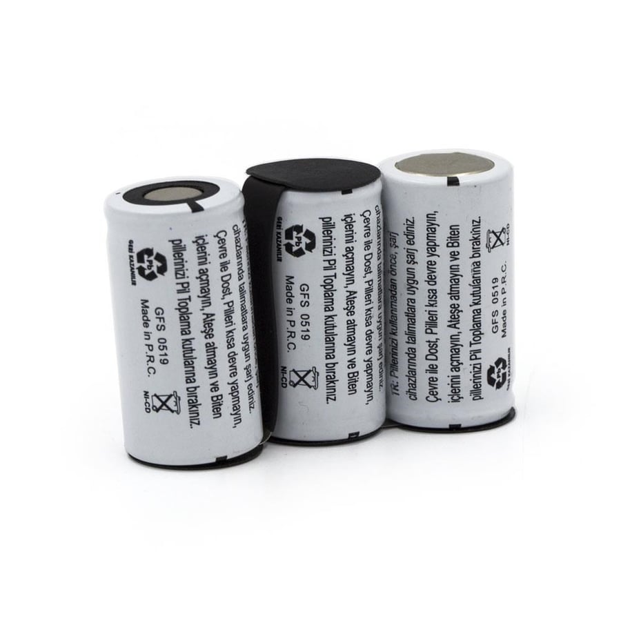 Orion Bosch BKS3003/01 Uyumlu 3.6V 2.2Ah BMS Devresiz Ni-CD Süpürge Bataryası 