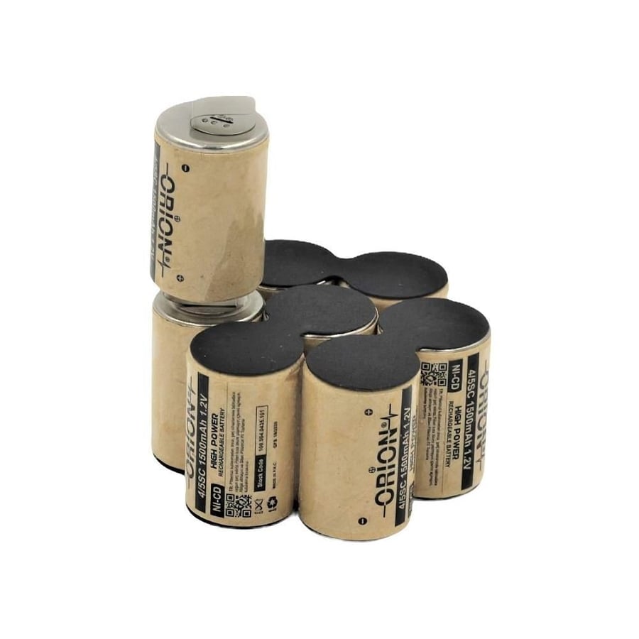 Orion Bosch Uyumlu 9.6V 1.5Ah BMS Devresiz Ni-CD Matkap Bataryası 