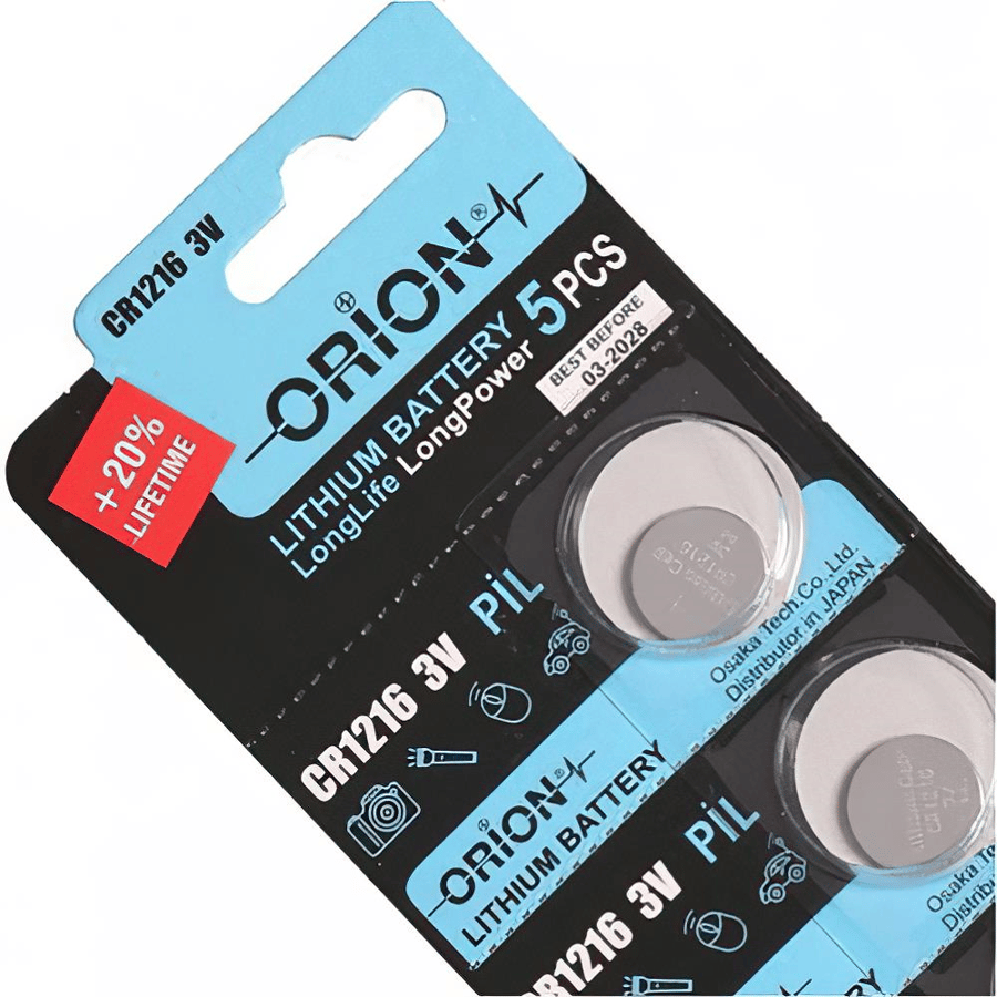 Orion CR1216 3V Lithium 5'li Paket Pil 