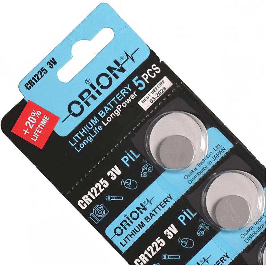 Orion CR1225 3V Lithium 5'li Paket Pil 