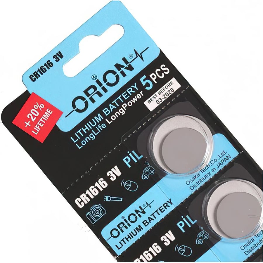 Orion CR1616 3V Lithium 5'li Paket Pil 