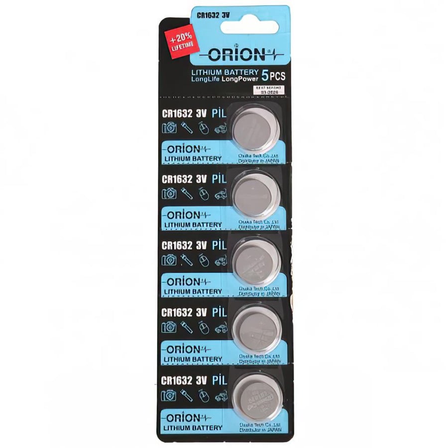 Orion CR1632 3V Lithium 5'li Paket Pil 