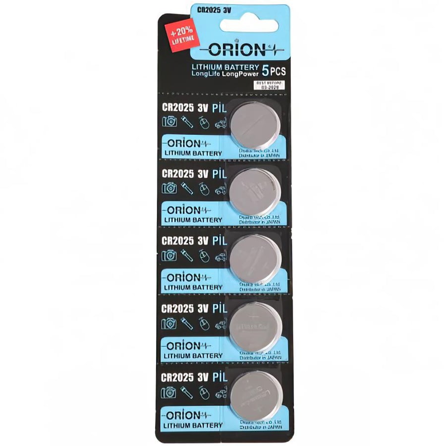 Orion CR2025 3V Lithium 5'li Paket Pil 
