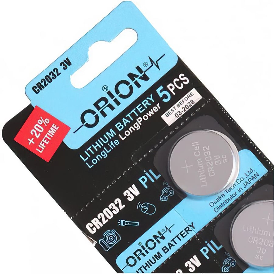 Orion CR2032 3V Lithium 5'li Paket Pil 