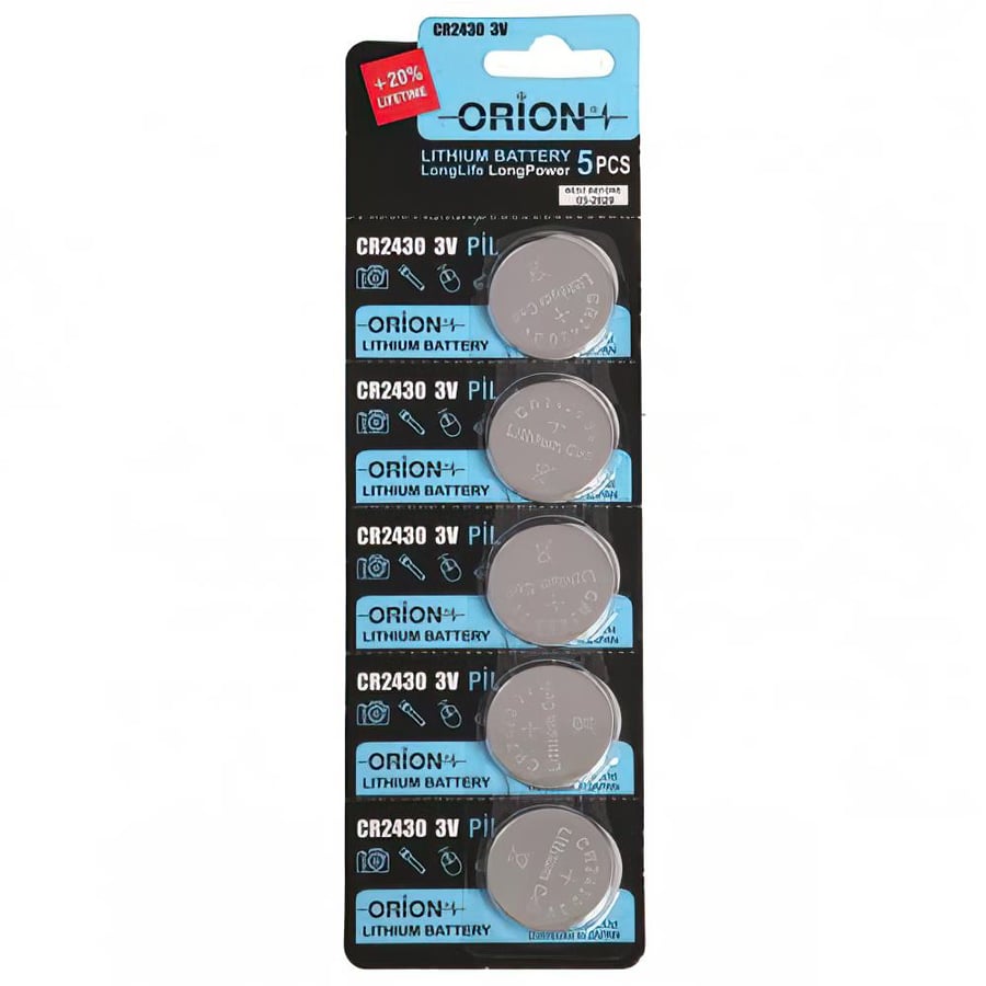 Orion CR2430 3V Lithium 5'li Paket Pil 