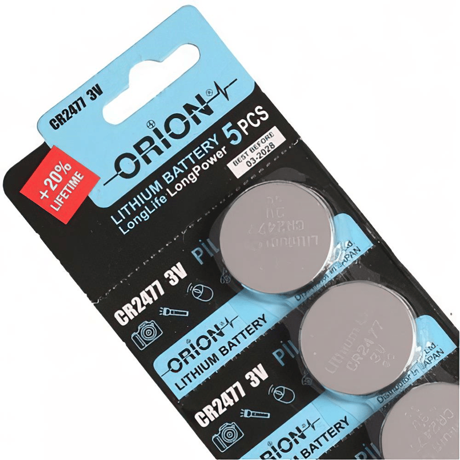Orion CR2477 3V Lithium 5'li Paket Pil 