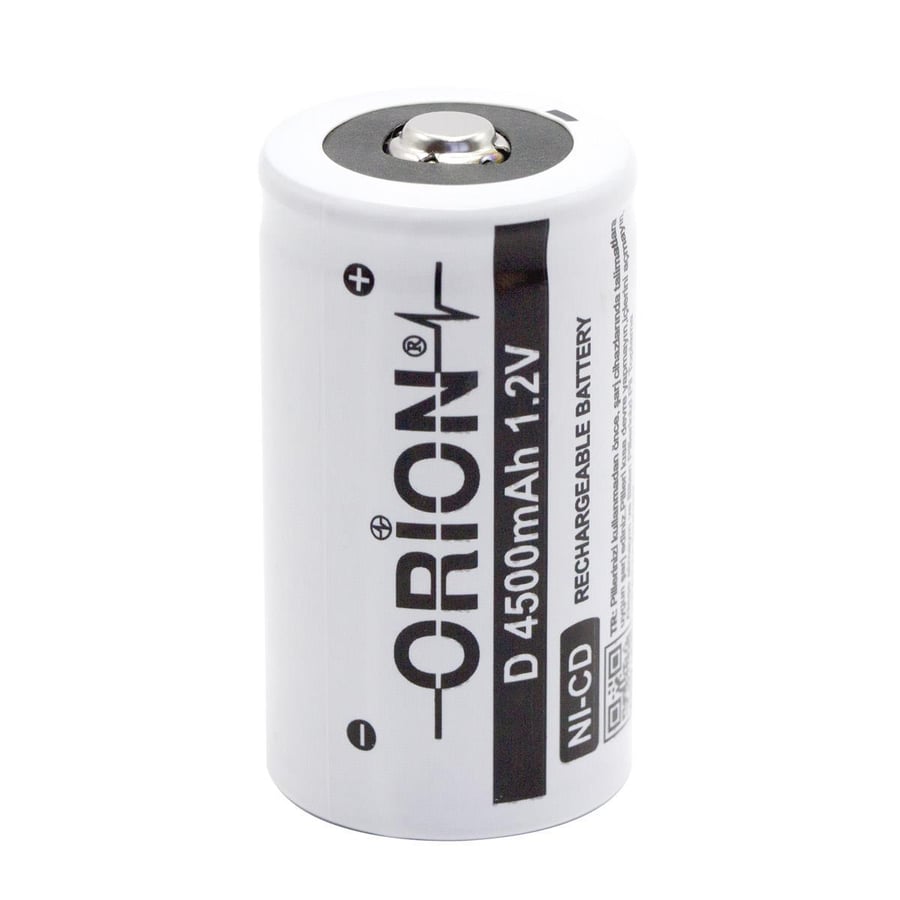 Orion D - Büyük Boy 1.2V 4500mAh 3C Ni-CD Pil 