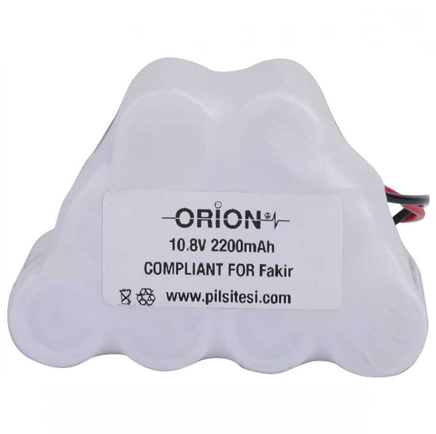 Orion Fakir RCT108 Turbo Serisi Uyumlu 10.8V 2.2Ah BMS Devresiz Ni-CD Süpürge Bataryası 