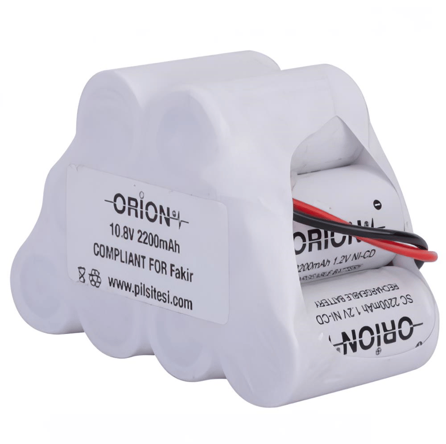 Orion Fakir RCT109 Uyumlu 10.8V 2.2Ah BMS Devresiz Ni-CD Süpürge Bataryası 
