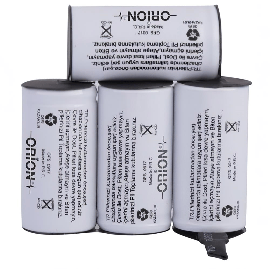 Orion Fakir Uyumlu 4.8V 2.2Ah BMS Devresiz Ni-CD Süpürge Bataryası 