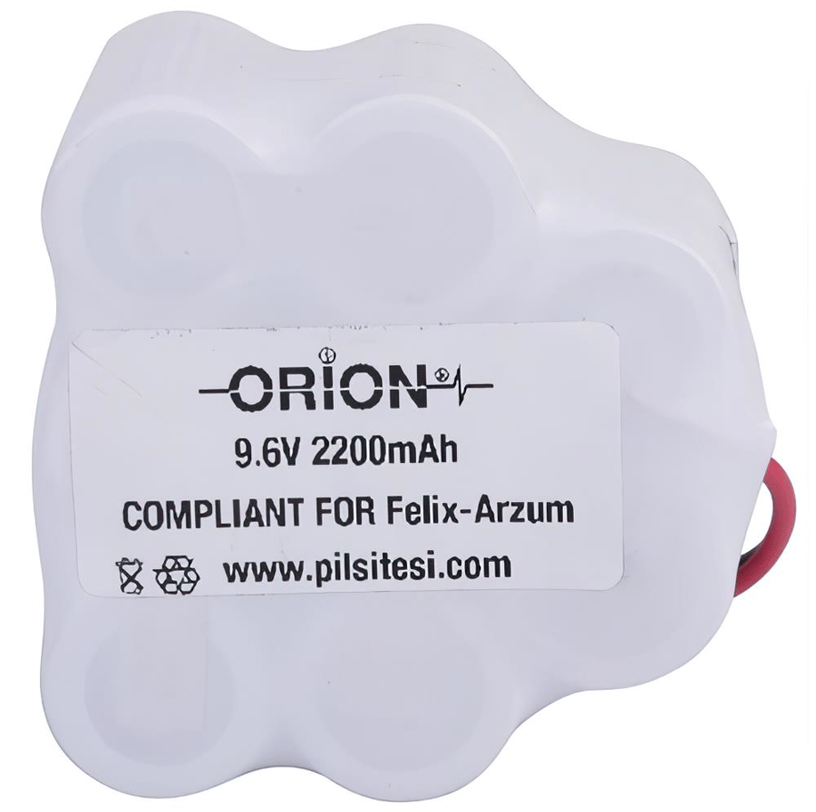 Orion Felix Indigo FL477 Uyumlu 9.6V 2.2Ah BMS Devresiz Ni-CD Süpürge Bataryası 