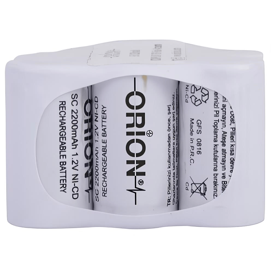 Orion Felix Indigo FL477 Uyumlu 9.6V 2.2Ah BMS Devresiz Ni-CD Süpürge Bataryası 
