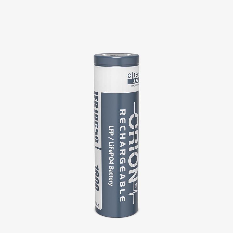 Orion IFR18650 3.2V 1600mAh 2C LiFePO4 Pil 