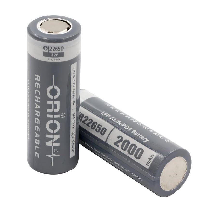 Orion IRF22650 3.2V 2000mAh 2C LiFePO4 Pil 