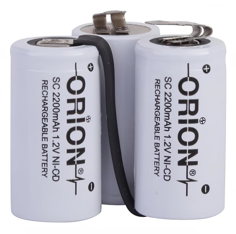 Orion Moulinex Uyumlu 3.6V 2.2Ah BMS Devresiz Ni-CD Süpürge Bataryası 