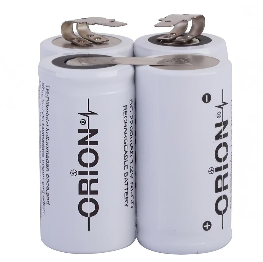 Orion Moulinex Uyumlu 4.8V 2.2Ah BMS Devresiz Ni-CD Süpürge Bataryası 