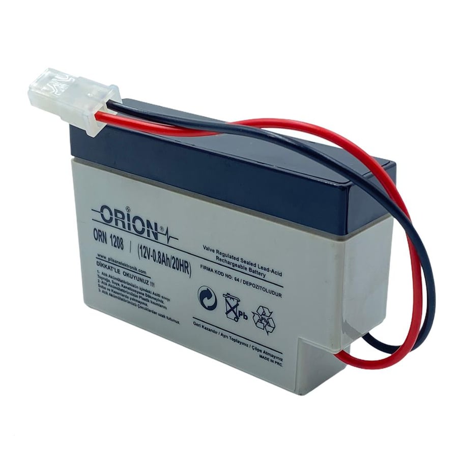 Orion ORN1208 12V 0.8Ah Kuru Bakımsız Akü 