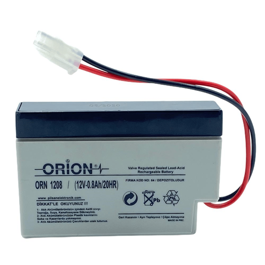 Orion ORN1208 12V 0.8Ah Kuru Bakımsız Akü 