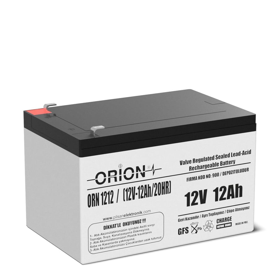 Orion ORN12120 12V 12Ah Kuru Bakımsız Akü 