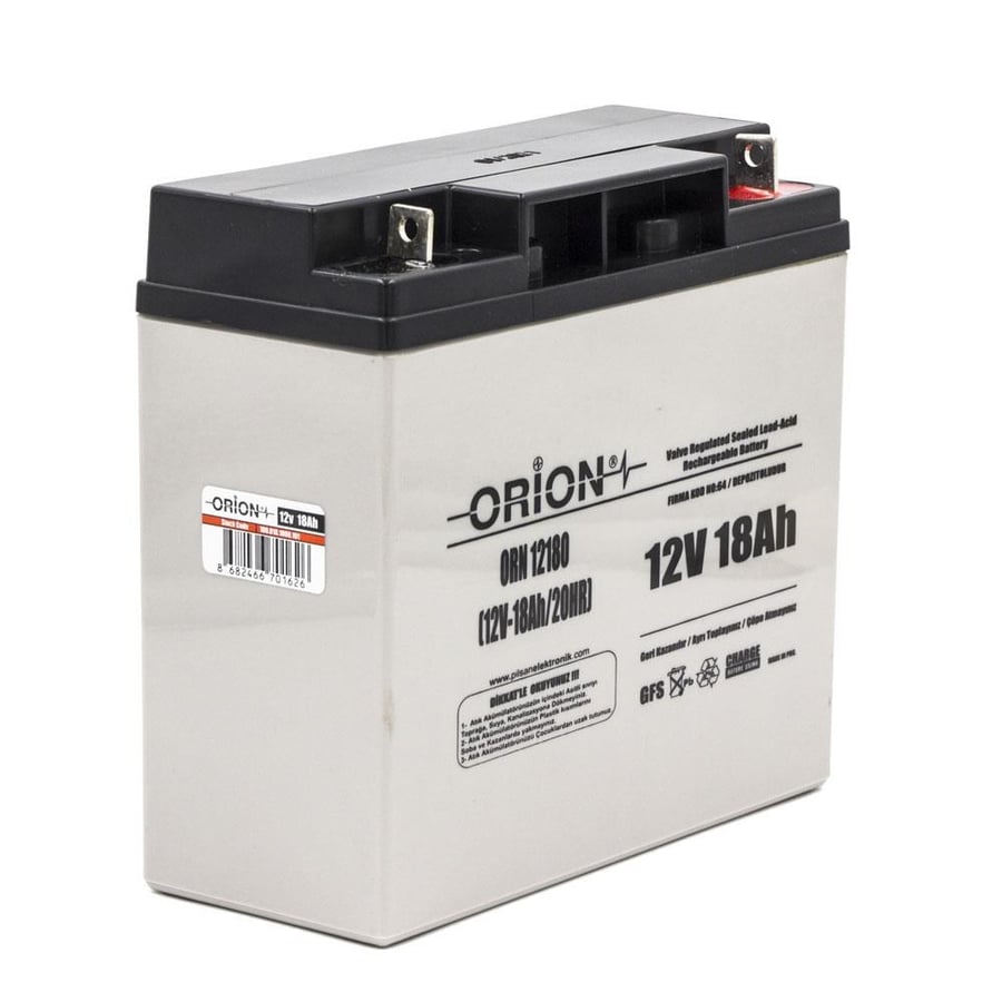 Orion ORN12180 12V 18Ah Kuru Bakımsız Akü 