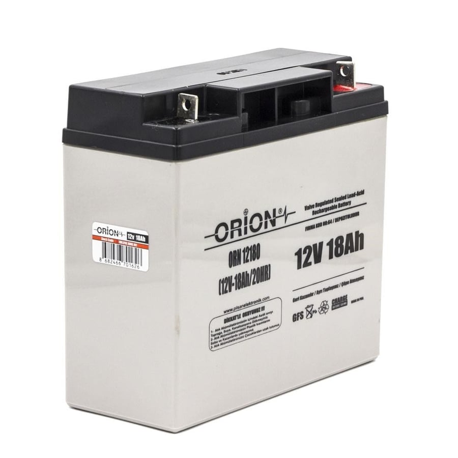 Orion ORN12180 12V 18Ah Kuru Bakımsız Akü 