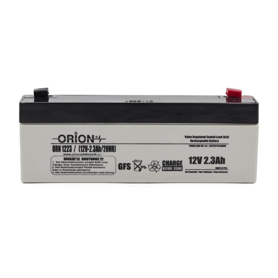 Orion ORN1223 12V 2.3Ah Kuru Bakımsız Akü 