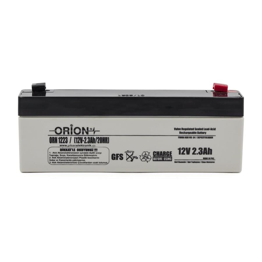 Orion ORN1223 12V 2.3Ah Kuru Bakımsız Akü 