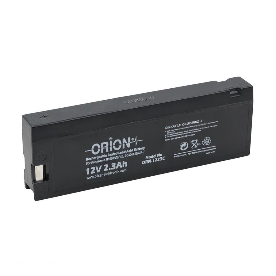 Orion ORN1223CA 12V 2.3Ah Kurşun Asit M1000/VBF1E Akü 