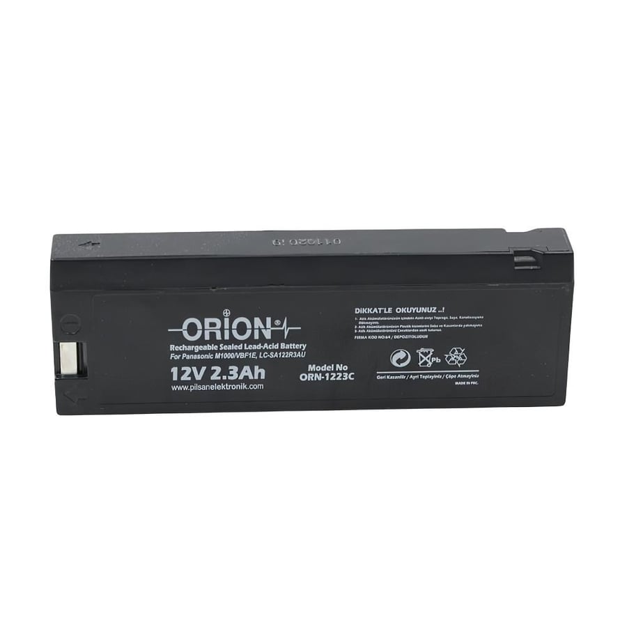 Orion ORN1223CA 12V 2.3Ah Kurşun Asit M1000/VBF1E Akü 