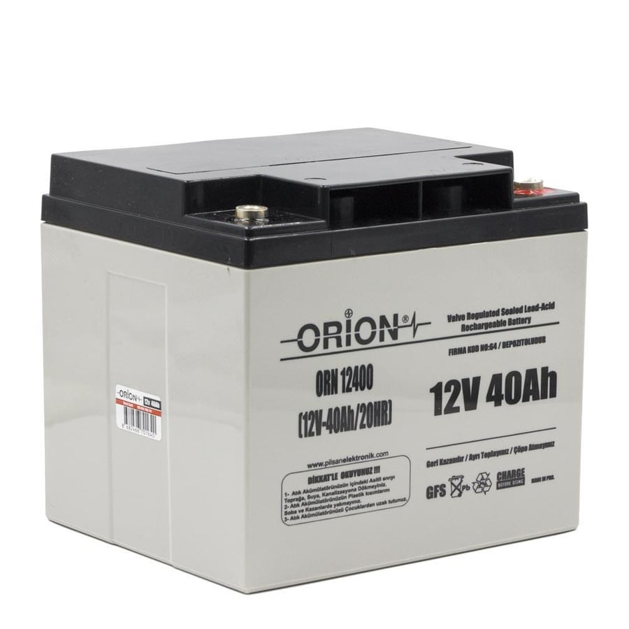 Orion ORN12400 12V 40Ah Kuru Bakımsız Akü 