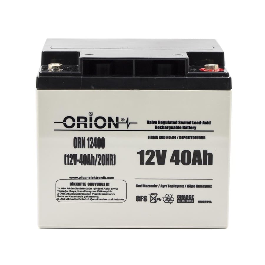 Orion ORN12400 12V 40Ah Kuru Bakımsız Akü 