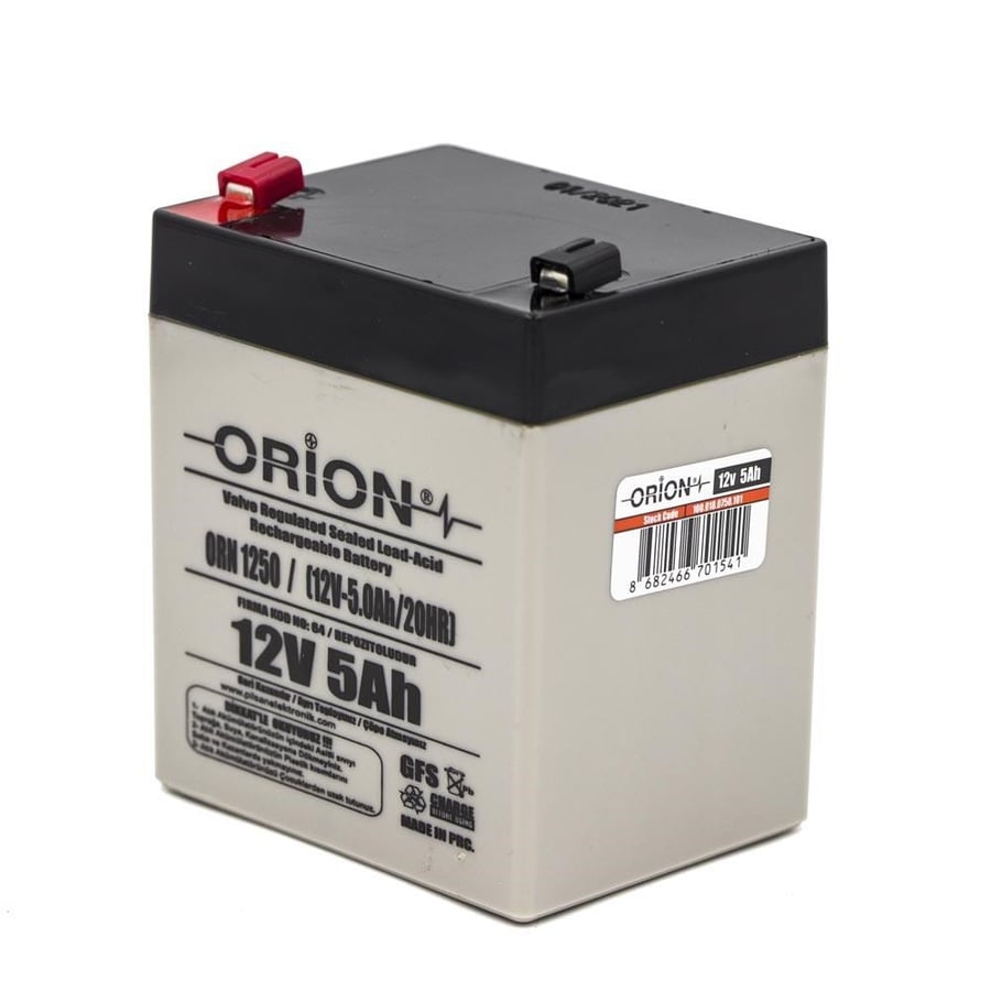 Orion ORN1250 12V 5Ah Kuru Bakımsız Akü 