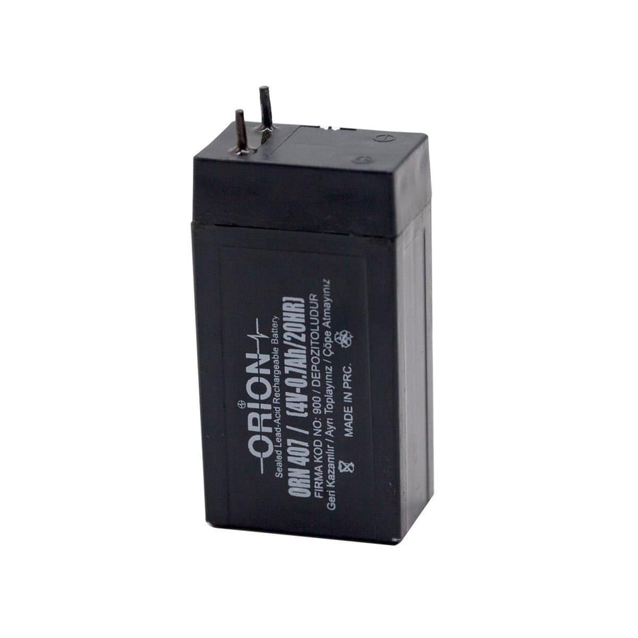 Orion ORN407 4V 0.7Ah Kuru Bakımsız Akü 
