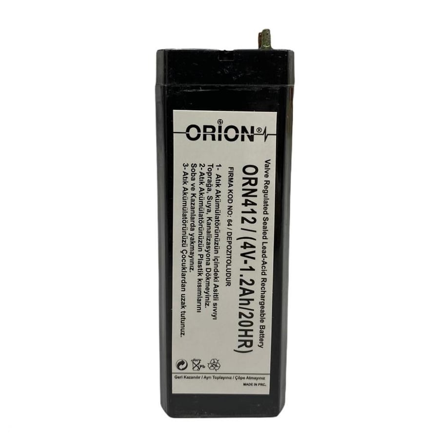 Orion ORN412 4V 1.2Ah Kuru Bakımsız Akü 