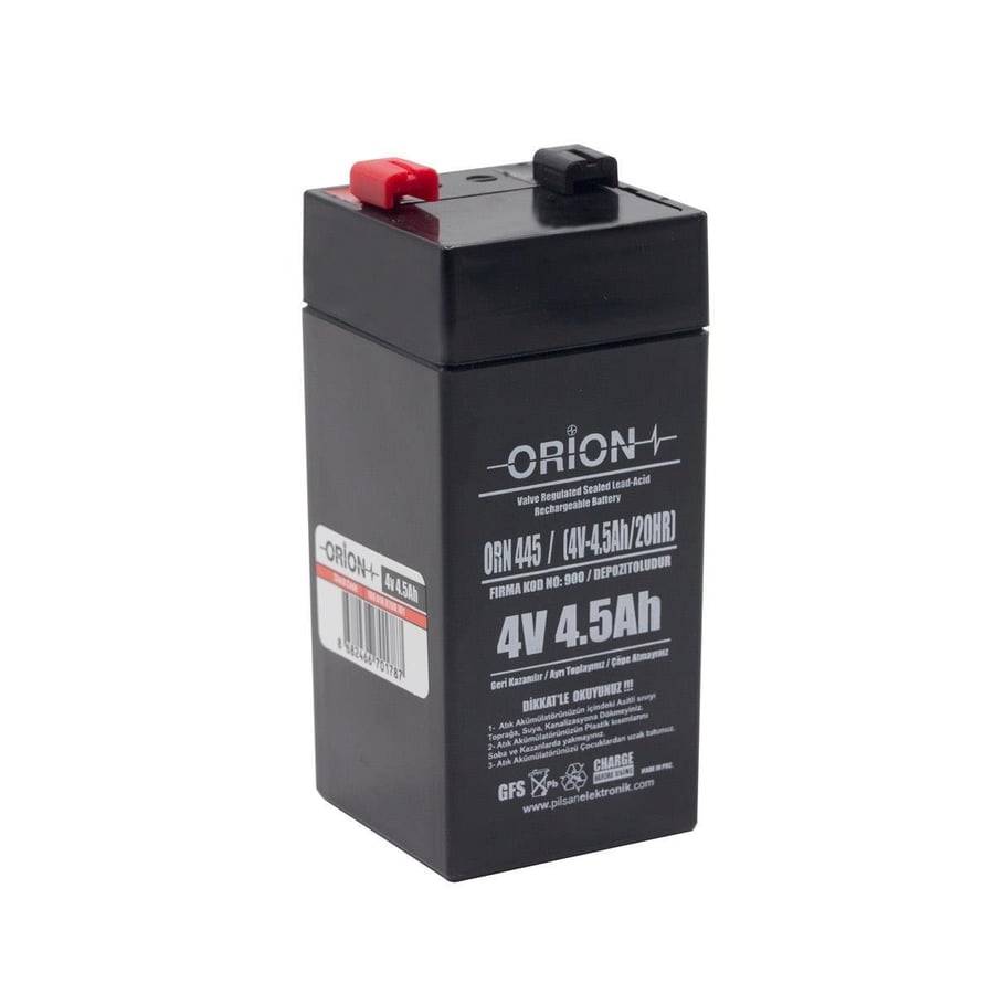 Orion ORN445 4V 4.5Ah Kuru Bakımsız Akü 