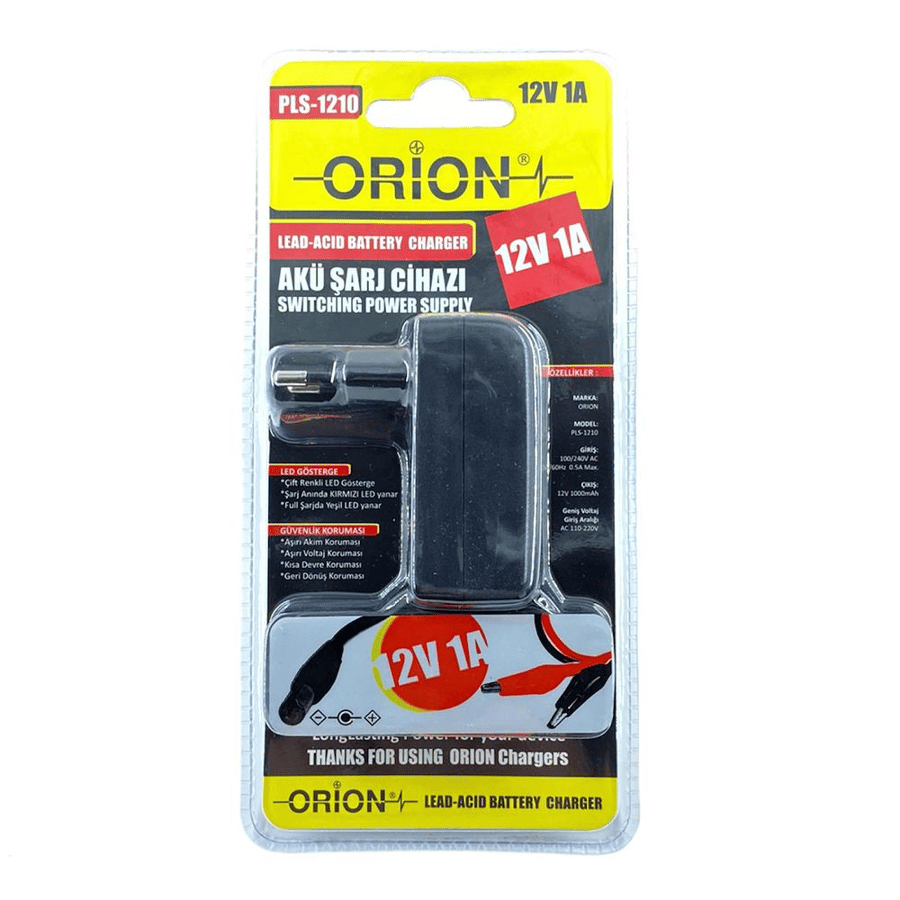 ORION PLS-1210 12V 1A Akü Şarj Cihazı