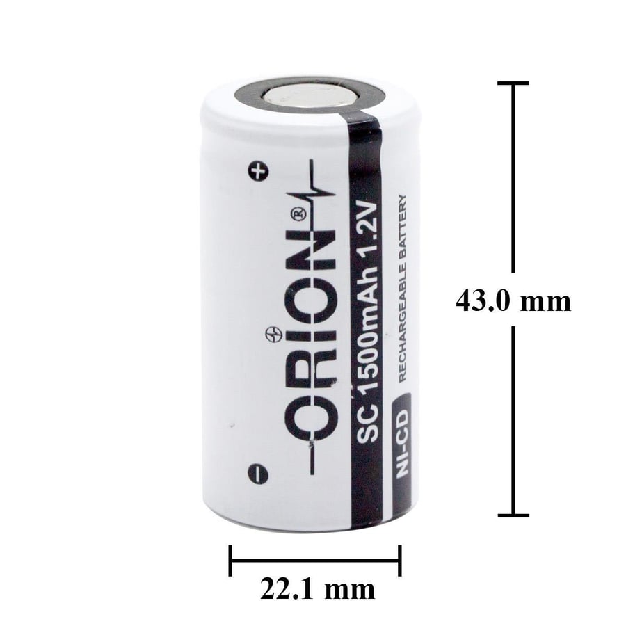 Orion SC 1.2V 1500mAh 3C Ni-CD Pil 