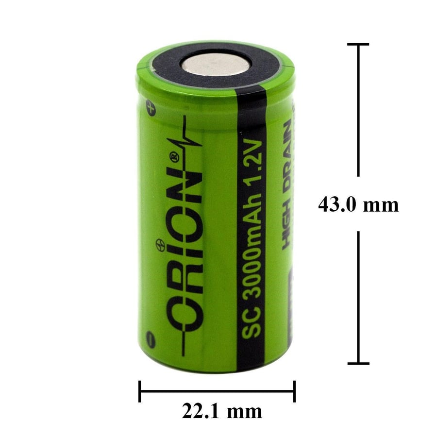 Orion SC 1.2V 3000mAh 10C Ni-MH Pil 