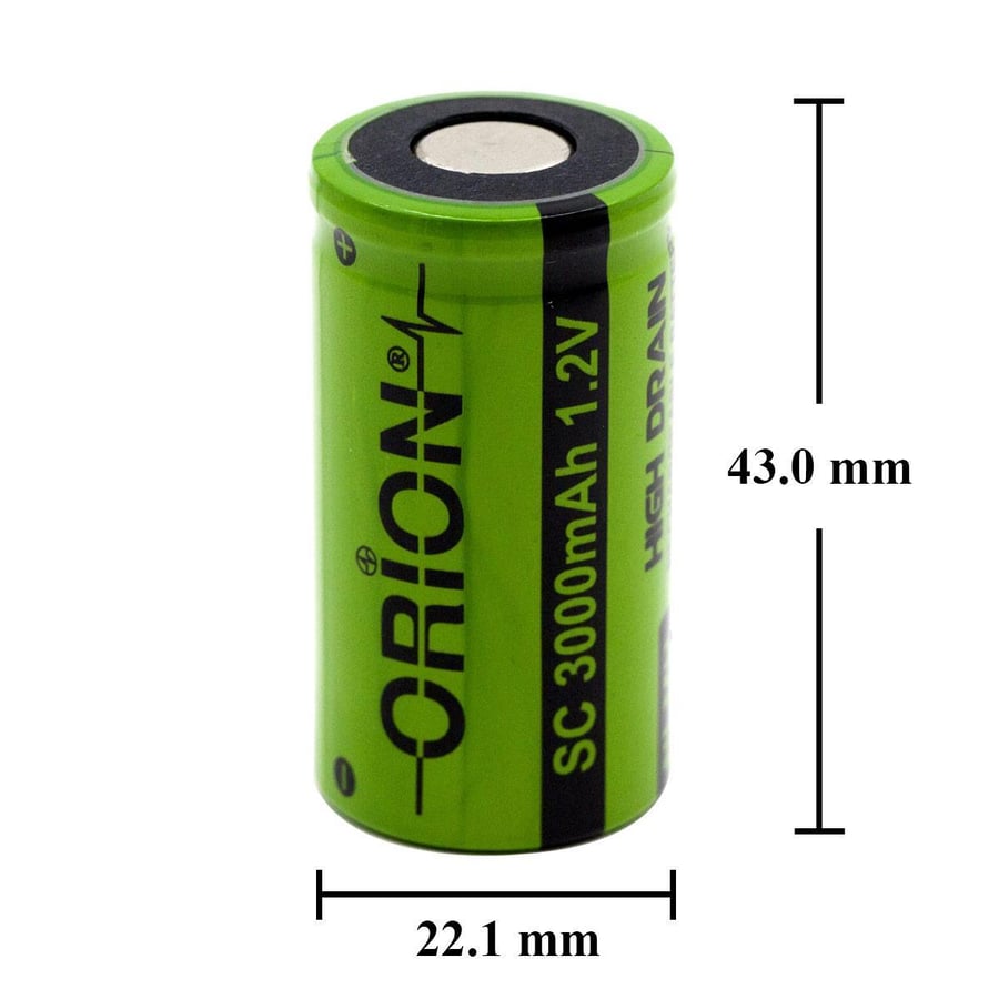 Orion SC 1.2V 3000mAh 5C Ni-MH Pil 