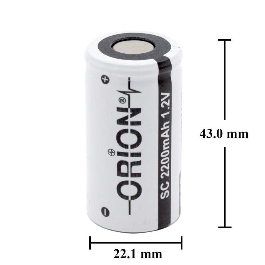 Orion SC 1.2V 2200mAh 3C Ni-CD Pil 